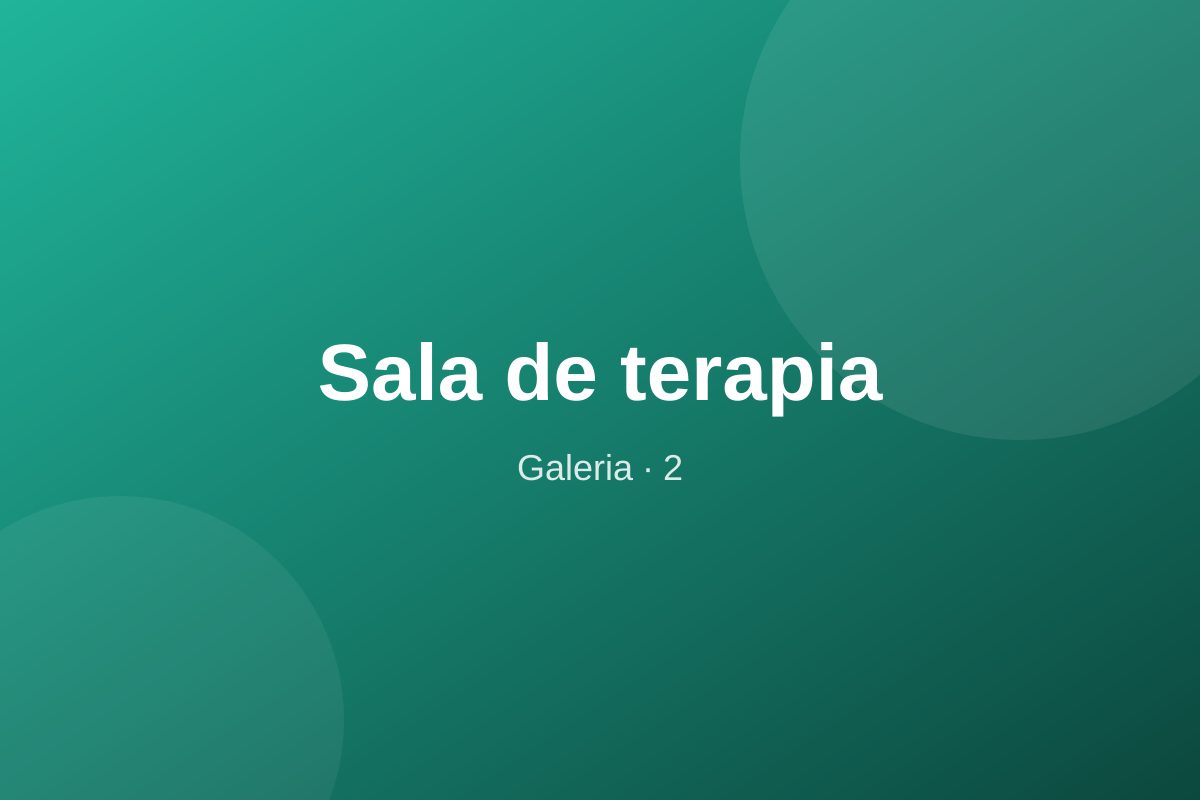 Sala de terapia (teste)
