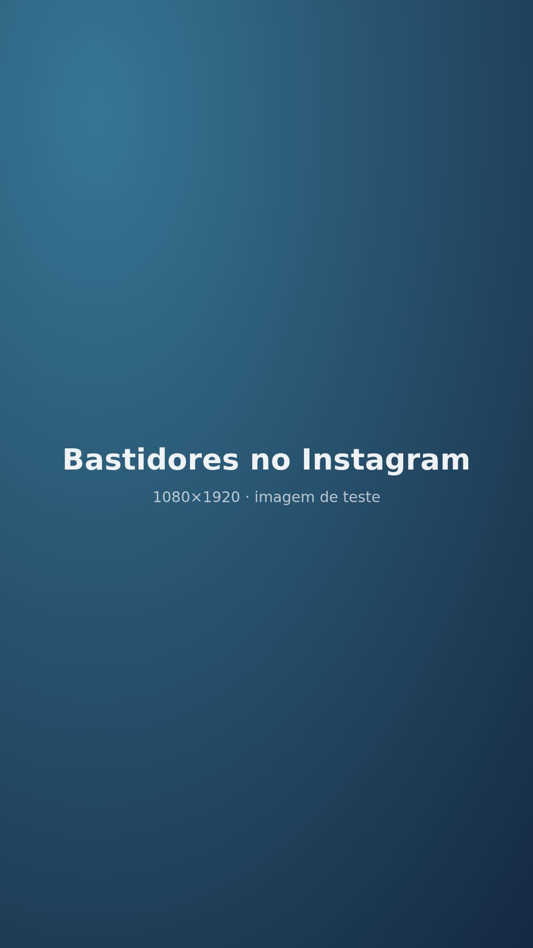 Bastidores no Instagram